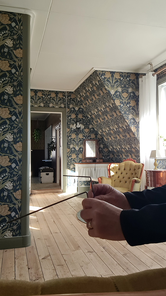 pekare, jordstrålning, currylinjer, kartlägga energilinjer